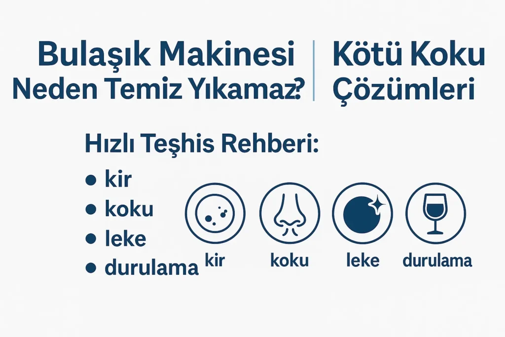 bulasik makinesi neden temiz yikamaz